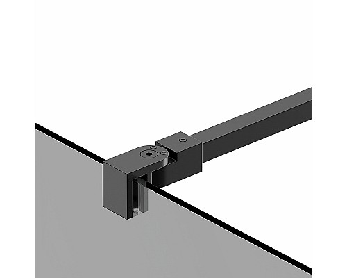 Душевая перегородка Berges Sky Black 90х200 064013 профиль Черный матовый стекло тонированное