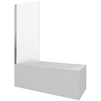 Шторка на ванну Berges River S 90х145 065020 профиль Хром стекло матовое