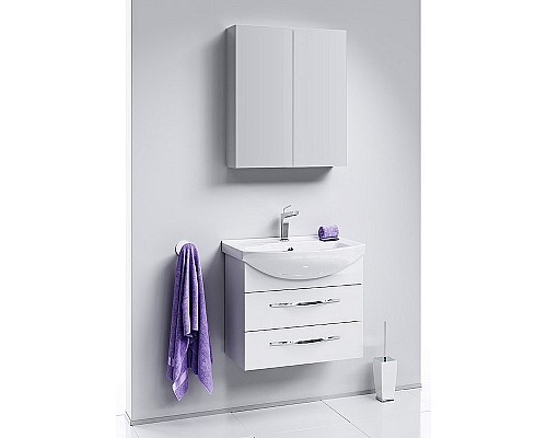 Зеркальный шкаф Aqwella МС 60 МС.04.06 Белый