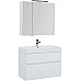 Комплект мебели для ванной Aquanet Бруклин 85 207801 подвесной Белый глянец