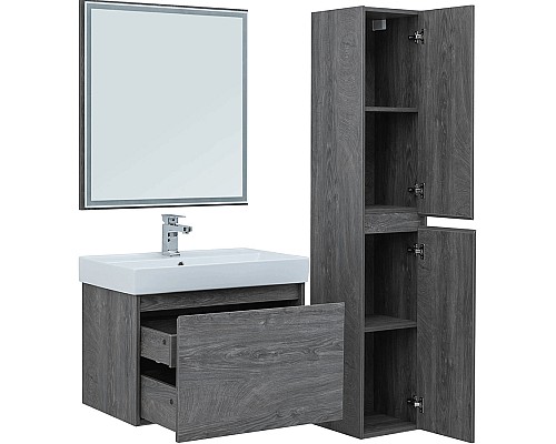 Комплект мебели для ванной Aquanet Nova Lite 75 242295 подвесной Дуб рошелье