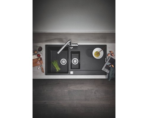 Кухонная мойка Grohe K500 100 Черный гранит