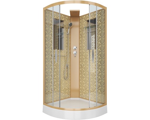 Душевая кабина Niagara Luxe NG-7715GBK 90x90 без гидромассажа