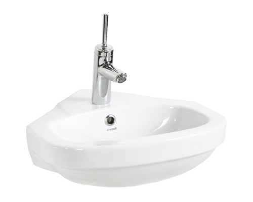 Раковина Creavit Corner 45 VT145-00CB00E-0000 угловая Белая