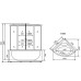 Душевой бокс Timo Comfort 150x150 T-8855F с гидромассажем