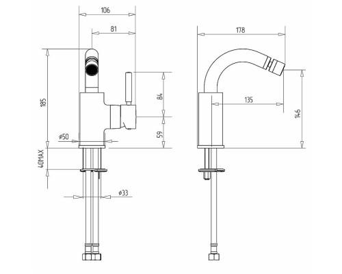 Смеситель для биде Migliore Fortis 31543 (18646) Хром