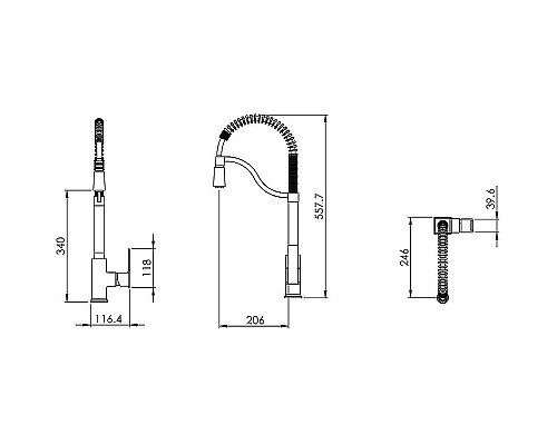 Смеситель для кухни Shouder Sharp 0380604 Хром