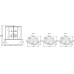 Душевой бокс Timo Standart 120x120 T-1125 с гидромассажем