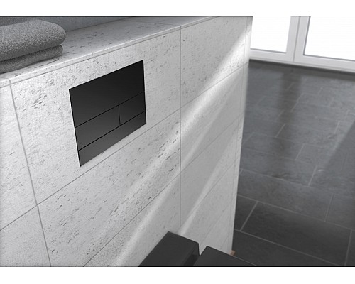 Клавиша смыва Tece Square II 9240846 (9240836) для унитаза PVD Brushed Black Chrome