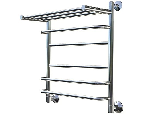 Водяной полотенцесушитель Тругор Идеал Комби 3 П НП 60x50 с полкой Хром