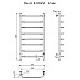 Электрический полотенцесушитель Тругор ПЭК 6 СП 100x50 Хром