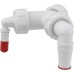 Колено для сифона Alcaplast с двумя штуцерами Белое