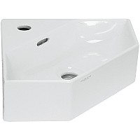 Раковина-чаша Sanita Luxe Line 49 WB.CR/Line/35-C/WHT.G/S1 угловая Белая