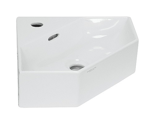 Раковина-чаша Sanita Luxe Line 49 WB.CR/Line/35-C/WHT.G/S1 угловая Белая