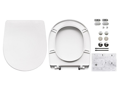 Унитаз-компакт Sanita Luxe Classic DM WC.CC/Classic/2-DM/WHT.G/S1 с бачком и сиденьем Микролифт