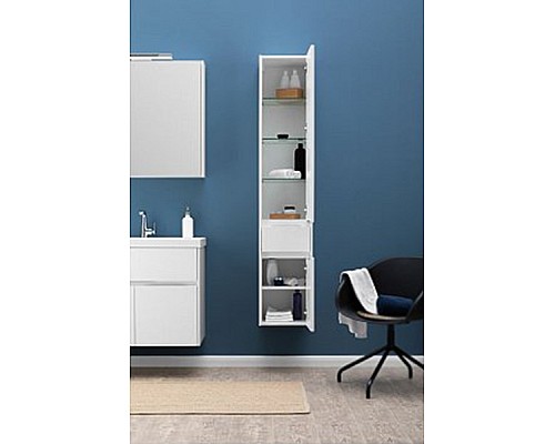 Шкаф пенал Aquanet Латина 35 R179606 подвесной Белый