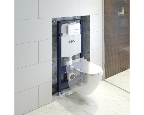 Инсталляция Iddis Optima Home OPH0000i32K для унитаза с Белой клавишей смыва
