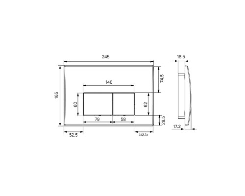 Инсталляция Iddis Optima Home OPH0000i32K для унитаза с Белой клавишей смыва