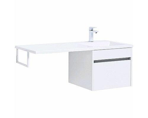 Тумба с раковиной Aquanet Токио 110 R 239209 подвесная Белая