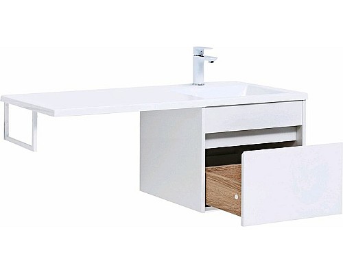 Тумба с раковиной Aquanet Токио 110 R 239209 подвесная Белая