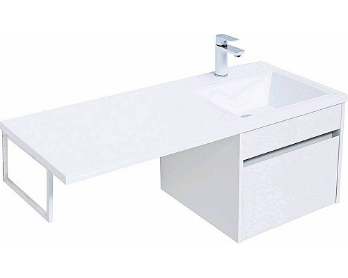 Тумба с раковиной Aquanet Токио 110 R 239209 подвесная Белая