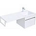 Тумба с раковиной Aquanet Токио 110 R 239209 подвесная Белая