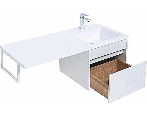 Тумба с раковиной Aquanet Токио 110 R 239209 подвесная Белая