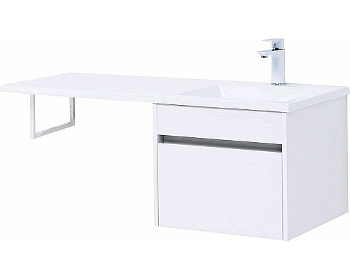 Тумба с раковиной Aquanet Токио 110 R 239209 подвесная Белая