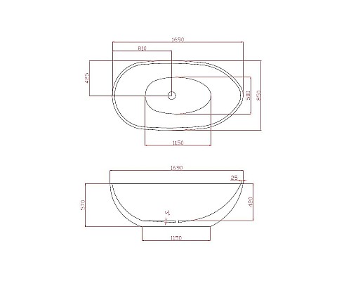 Акриловая ванна Azario Leeds 170x85 LEE17085 без гидромассажа Акриловая ванна Azario Leeds 170x85 LEE17085 без гидромассажа