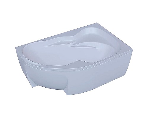 Акриловая ванна Aquatek Вега 170х105 R VEG170-0000083 без гидромассажа с фронтальной панелью с каркасом (разборный) со слив-переливом