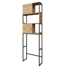 Стеллаж 1MarKa Grunge Loft 66 над стиральной машиной Дуб вотан