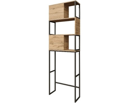 Стеллаж 1MarKa Grunge Loft 66 над стиральной машиной Дуб вотан