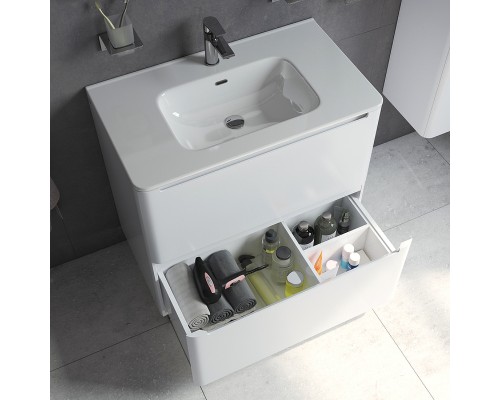 Тумба с раковиной Iddis Edifice 80 EDI80WFi95K Белая