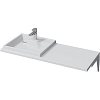 Раковина СанТа Юпитер 120 L 900124 с местом под стиральную машину Белая