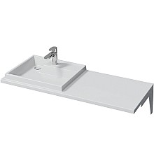 Раковина СанТа Юпитер 120 L 900124 с местом под стиральную машину Белая