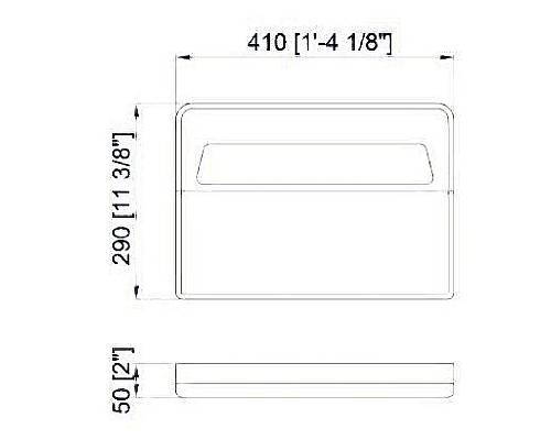 Диспенсер туалетных подкладок Nofer 04026.2.W Белый