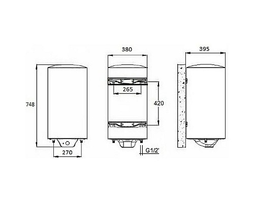 Водонагреватель накопительный Nofer SIE050N Белый