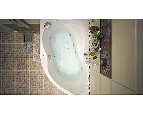 Акриловая ванна Aquanet Graciosa 150x90 L 205325 без гидромассажа