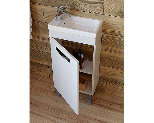 Тумба под раковину Vigo Plaza 40 tn.PLA.MIR.40.1D Белая