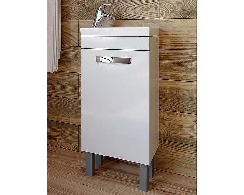 Тумба под раковину Vigo Plaza 40 tn.PLA.MIR.40.1D Белая