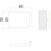 Водяной полотенцесушитель Terminus П-образный (1) 320х400 Хром, боковое подключение, G 1" НР