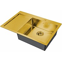 Кухонная мойка ZorG Steel Hammer 78 SH 7851-R BRONZE Бронза
