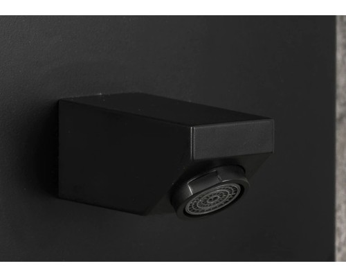 Душевая панель Frap F24005-6 с гидромассажем Черная матовая