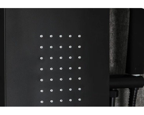 Душевая панель Frap F24005-6 с гидромассажем Черная матовая