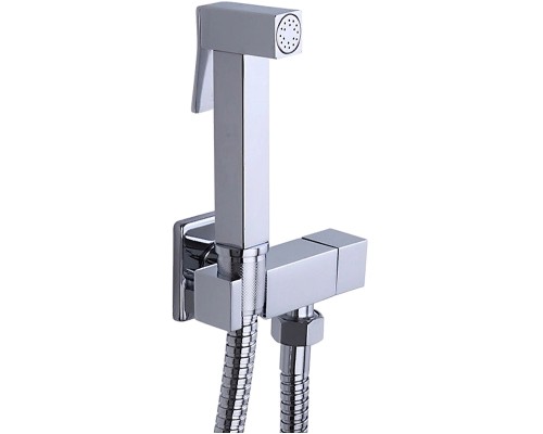 Гигиенический душ с запорным вентилем Frap F7502 Хром
