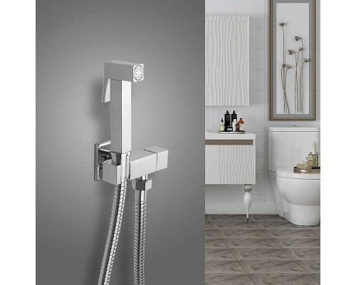 Гигиенический душ с запорным вентилем Frap F7502 Хром