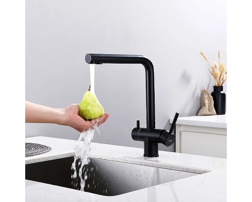 Смеситель для кухни Frap H899 F43899-36 Черный матовый