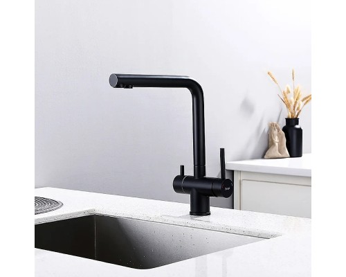Смеситель для кухни Frap H899 F43899-36 Черный матовый