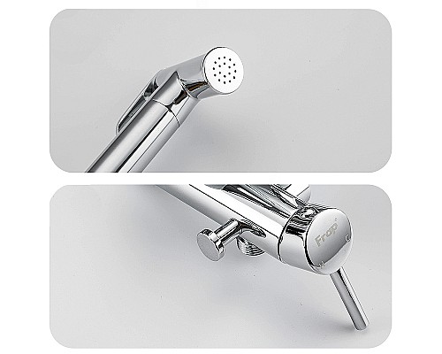 Гигиенический душ со смесителем Frap F7513 Хром