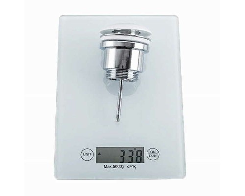 Донный клапан Frap F62-8 click-clack Хром Белый